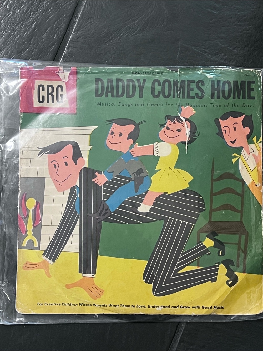 Vintage 1950s Children's Record Guild "Daddy Comes Home" 78 RPM Vinyl